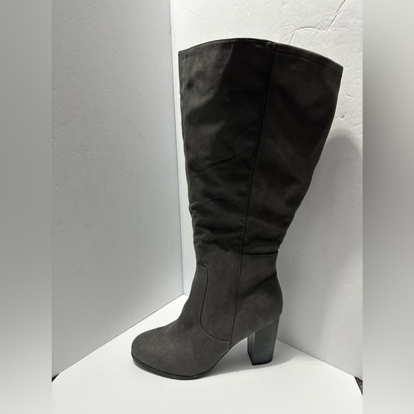 Style & Co Addyy Dress Boots Women's 13mc XWC Grey Round Toe Side Zip Closure - Picture 7 of 8